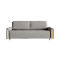 SCHLAFSOFA Modern, Sofa mit Schlaffunktion und Bettkasten, Farbe: Grau / Braun, Bouclé-Stoff - Braun/Grau, Textil (236/93/97cm) - Sepro Meble