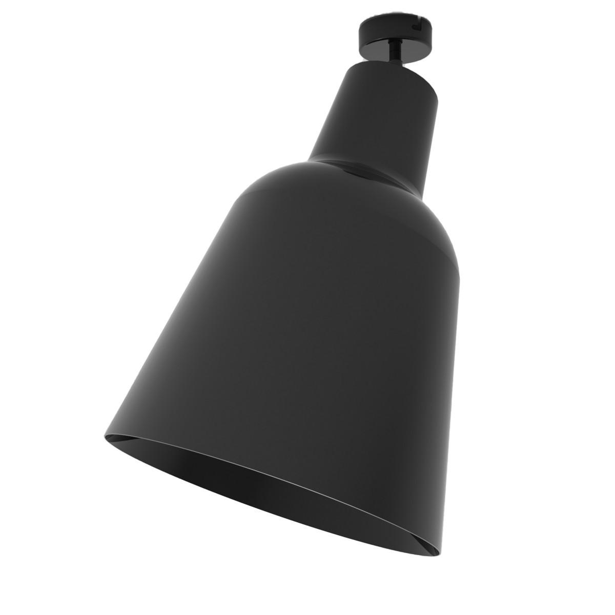 Lumicom Deckenleuchte Schwarz Hochglanz 25x32.5x25 cm