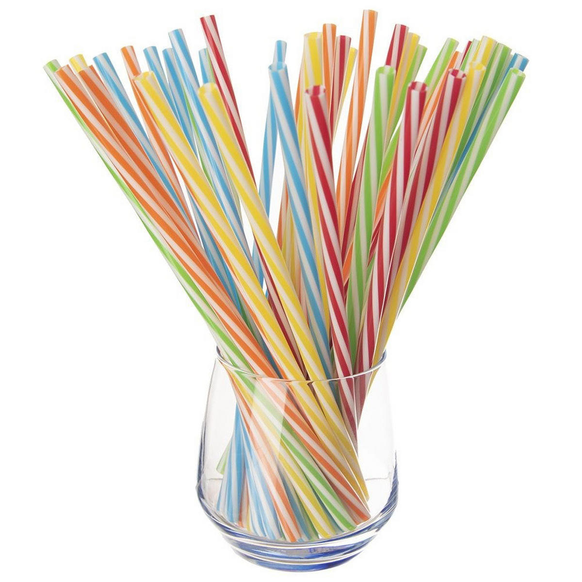 TRINKHALME wiederverwendbar 50-er Set Mehrfarbig - Multicolor, Kunststoff (0.6/22cm) - Orion 