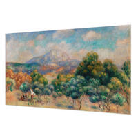 FOTOTAPETE 416x254 cm - Berglandschaft - Grün, Textil (416/254cm) - Wallfluent