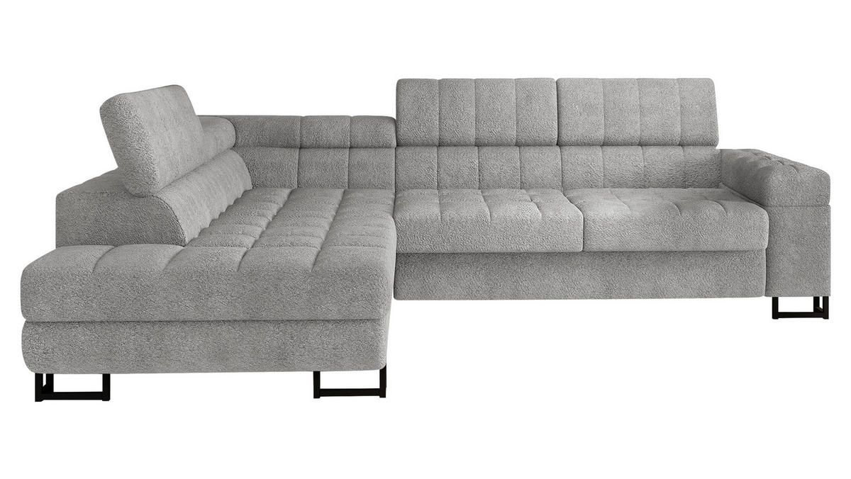 ECKSOFA Laris, Seite: Links - Schwarz/Alufarben, Holz/Textil (271/203cm) - MIRJAN24