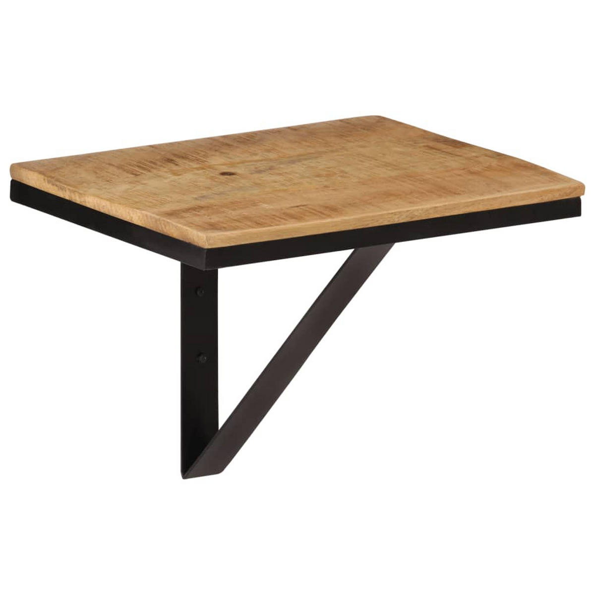 WANDREGAL 40/30/32 cm aus Massivholz Mangod, Eisen - Braun, Holz (40/32/30cm) - vidaXL