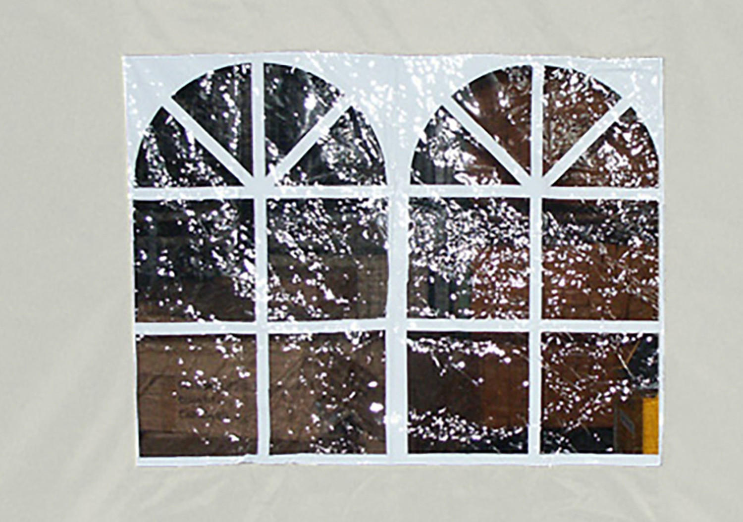 SEITENPLANE Roland für Pavillon mit Fenster 300x190 cm, Wasserabweisend, Farbe: Ecru - Naturfarben, Kunststoff (300/190/0.3cm) - TPFGarden
