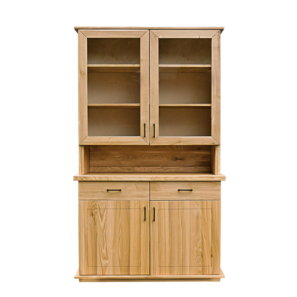 HOLZVITRINE für Wohn- und Esszimmer MONTE - Eichefarben, Holz (120/210/45cm) - Rawood Furniture