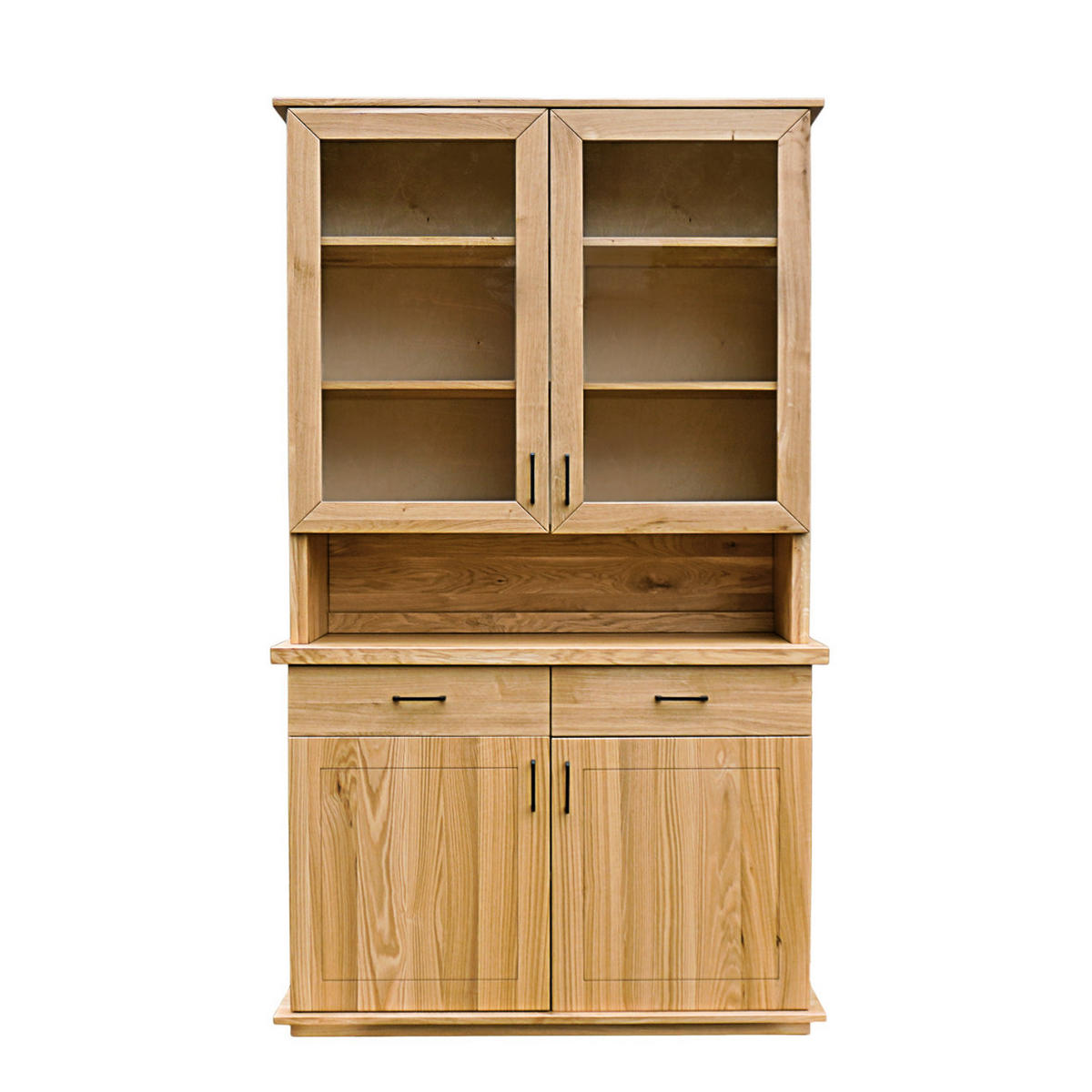 HOLZVITRINE für Wohn- und Esszimmer MONTE - Eichefarben, Holz (120/210/45cm) - Rawood Furniture