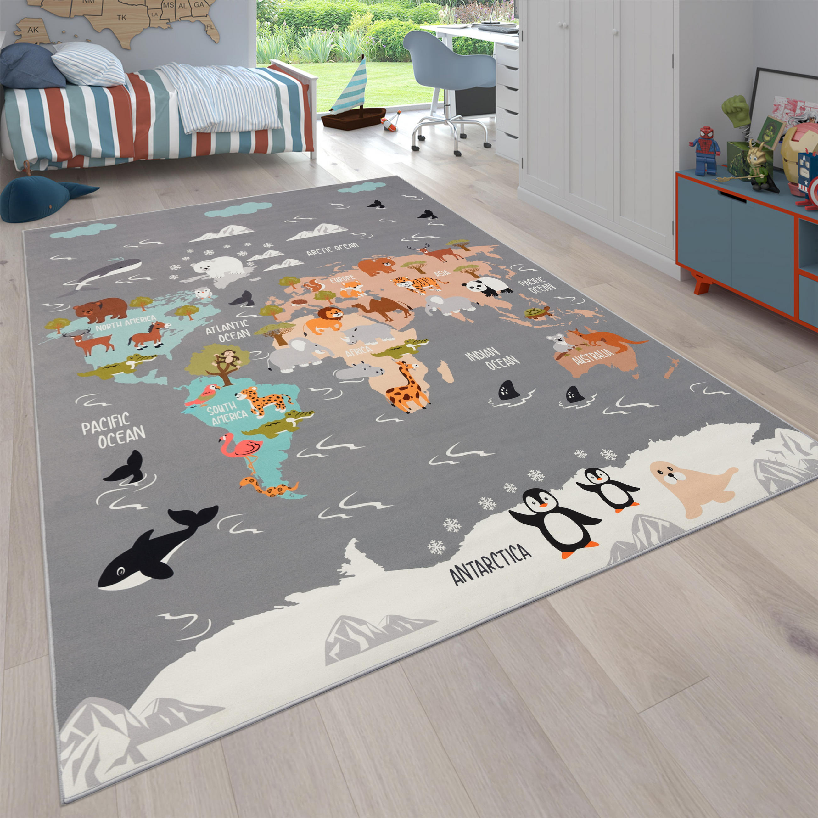 KINDERTEPPICH 200/200 cm Bino 581 - Grau, Textil (200/200cm) - Paco Home