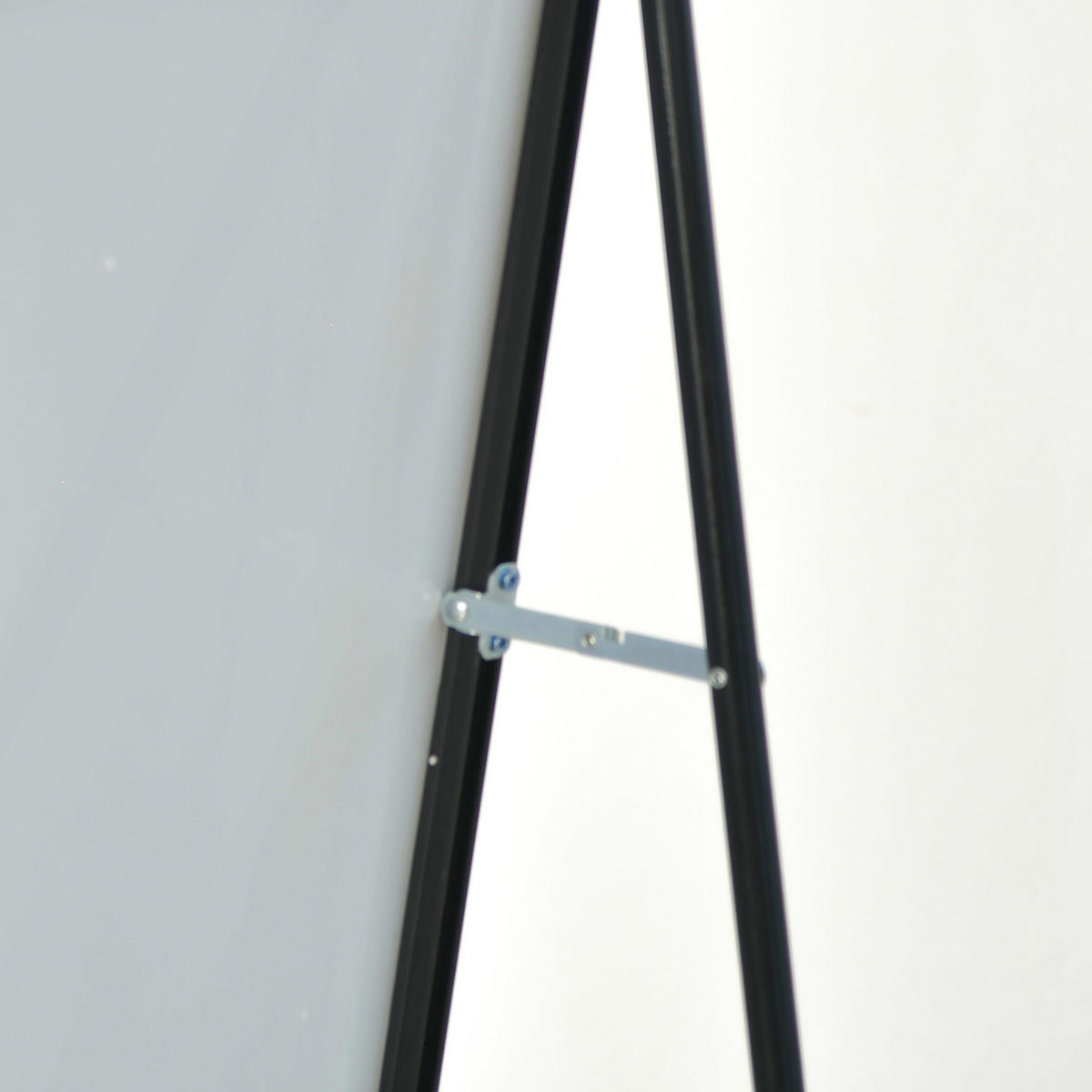 STANDSPIEGEL 180x80cm, Rechteckiger Spiegel, Schwarzer Metallrahmen - Schwarz, Metall (80/180/180cm)