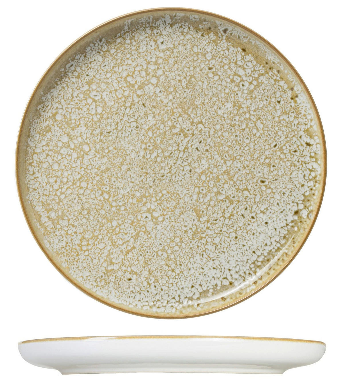 ESSTELLER Speiseteller Baltic Luna ø 27 cm - Gelb, Keramik (27cm) - Cosy & Trendy