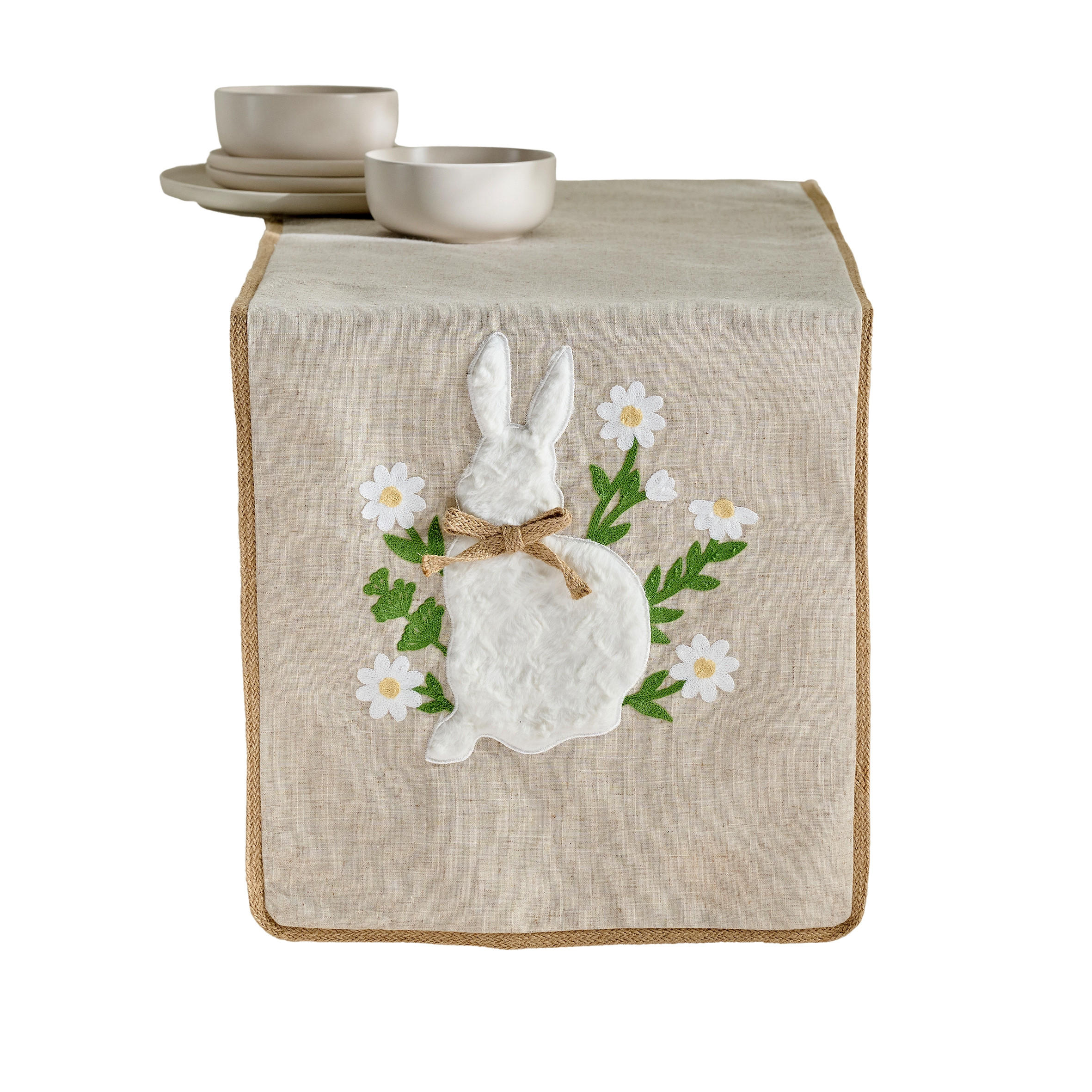 TISCHLÄUFER Olmo - Beige, Textil (180/40/1cm) - home&you