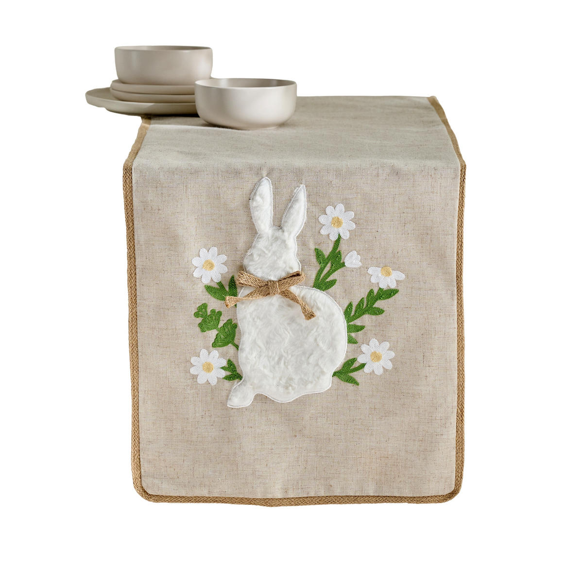 TISCHLÄUFER Olmo - Beige, Textil (180/40/1cm) - home&you