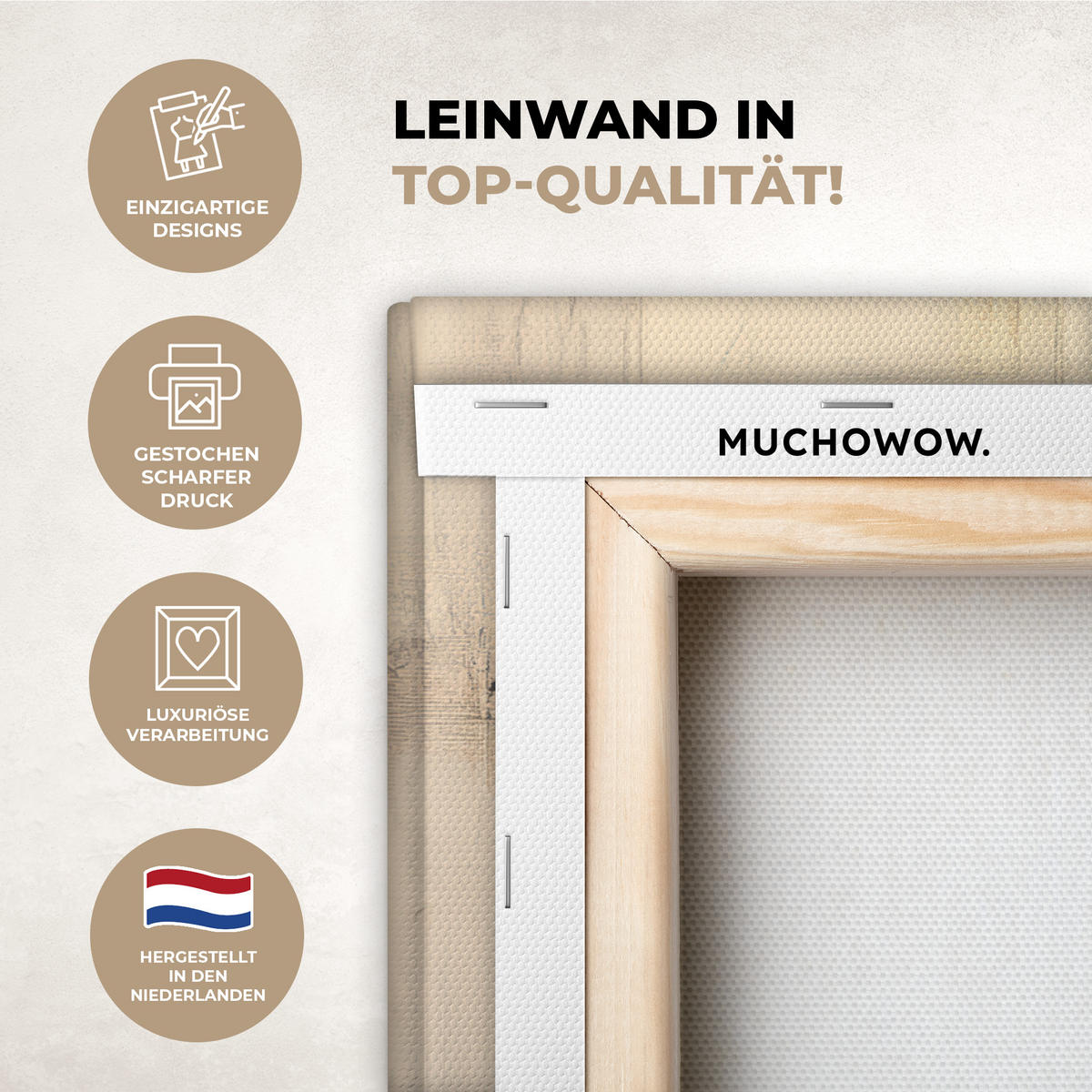 LEINWANDBILD Weltkarte - Gold - Schwarz - Abstrakt Gemälde 60x40 cm - Kupferfarben, Textil (60/40cm) - MuchoWow