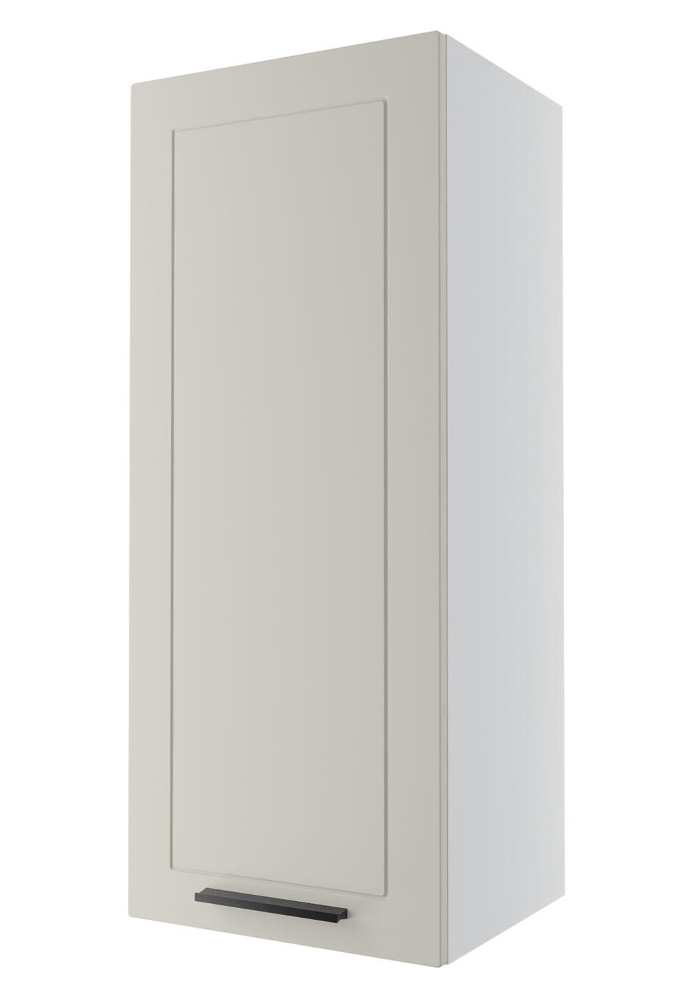 KÜCHENHÄNGESCHRANK Kvantum W4/45 Vanille Matt / Weiß Matt 45 / 32,5 / 96cm - Creme/Weiß, Holz/Holzwerkstoff (45/96/32.5cm) - Feldmann-Wohnen