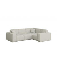 GARTENECKSOFA L-form MALIBU Stoff Odyssey Creme Rechts - Creme, Holz (246/73/181cm) - Kaiser Möbel