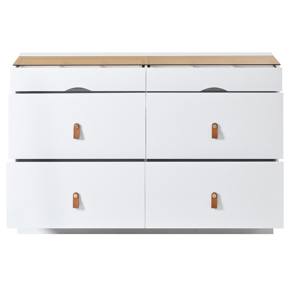 VYSOKÁ komoda 80/40/180 cm s dvierkami, 2 zásuvkami a 3 otvorenými priehradkami, MDF, Čierna/farba dreva - čierna, kompozitné drevo (80/180/40cm) - Redom