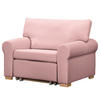SCHLAFSOFA mit Husse - Buchefarben/Mauve, Buchenholz/Textil (125/90/90cm) - home24