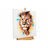 ACRYLBILD HANDGEMALT 80/80 cm - Multicolor, Holz/Textil (80/80cm) - KUNSTLOFT