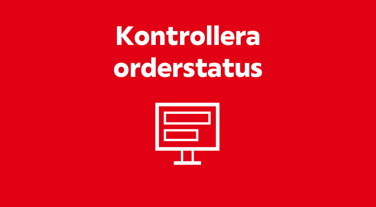 kontrollera orderstatus