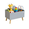 AUFBEWAHRUNGSKISTE LILO aus Holz in Grau - Grau, Holzwerkstoff (28/58cm) - Coemo