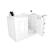 SENIOREN Sitzwanne mit Tür S07-TH-C-R - Weiß, Glas/Kunststoff (76/116/140cm) - AcquaVapore by Sandra Jentho