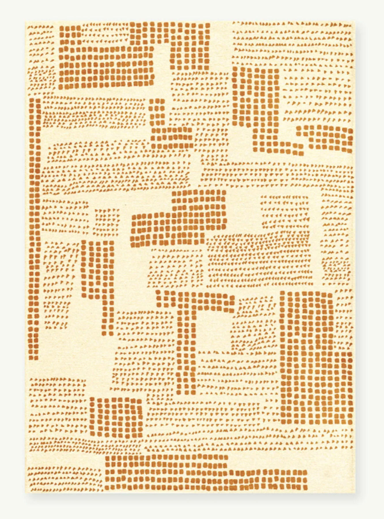 TEPPICH modern Flachgewebe TERRACE Beige 170 x 240 cm - Beige, Textil (170/240cm) - Novatrend