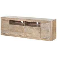 TV-BOARD Mango 178x40x58 weiß lackiert TORONTO #321 - Weiß, Holz (178/58/40cm) - Massivmoebel24