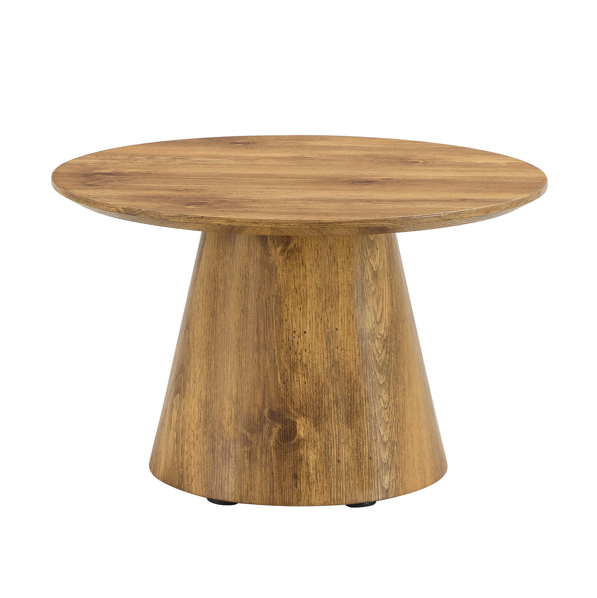 KONFERENČNÍ stolek 60/60/35 cm hnědý z MDF s dekorem dřeva - přírodní, kompozitní dřevo (60/60/35cm) - OKWISH