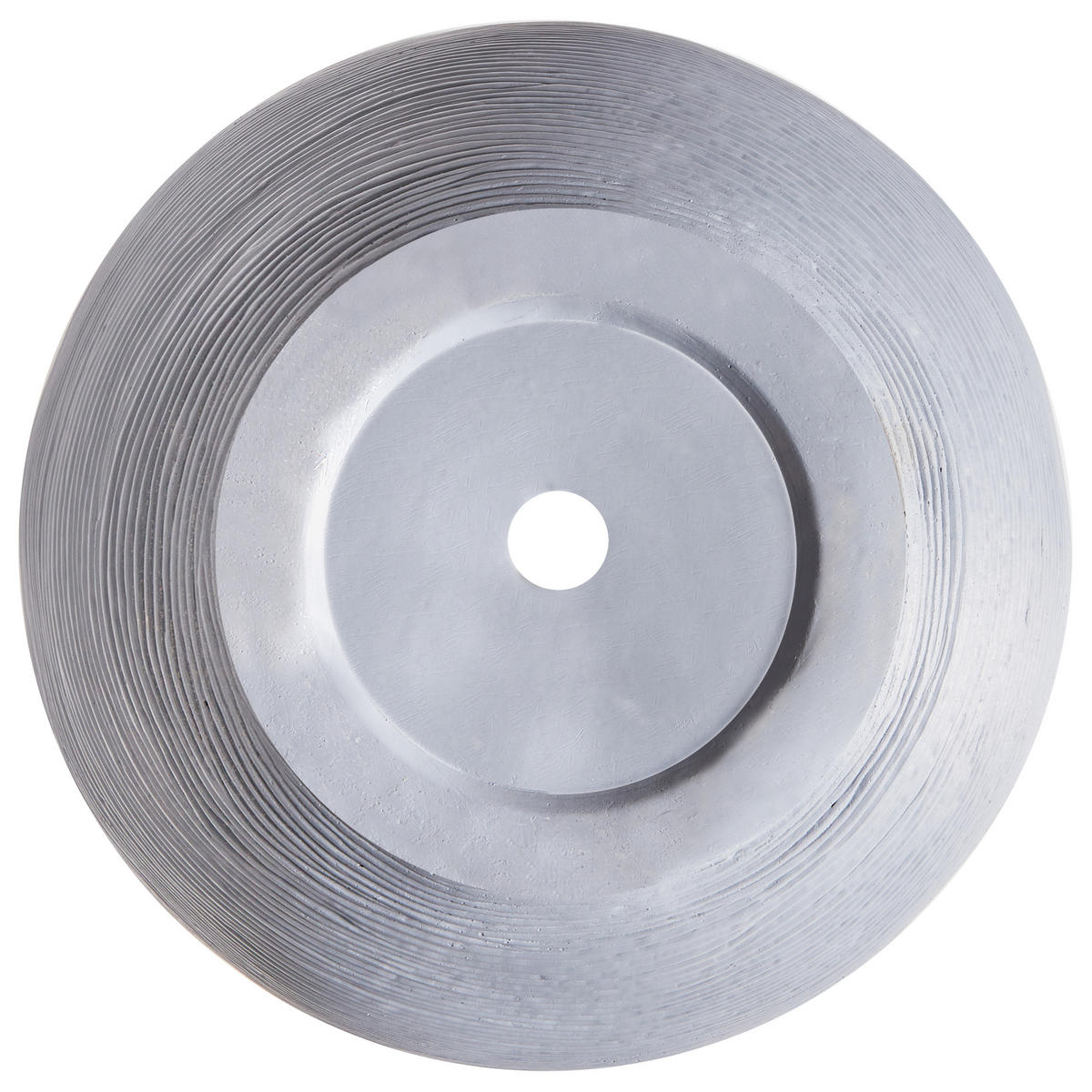 BLUMENTOPF grau rund 38/38/30 cm Zakros - Grau, Naturmaterialien (30cm) - Beliani