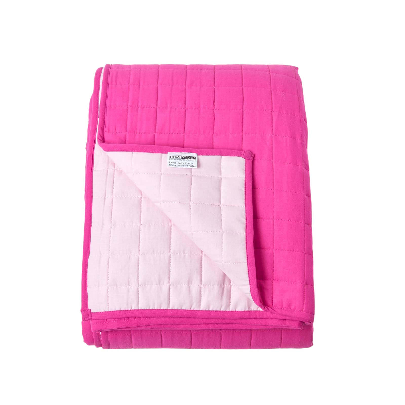 TAGESDECKE gesteppt mit Wende-Design, 230/250 cm - Rosa, Textil (230/250cm) - Homescapes
