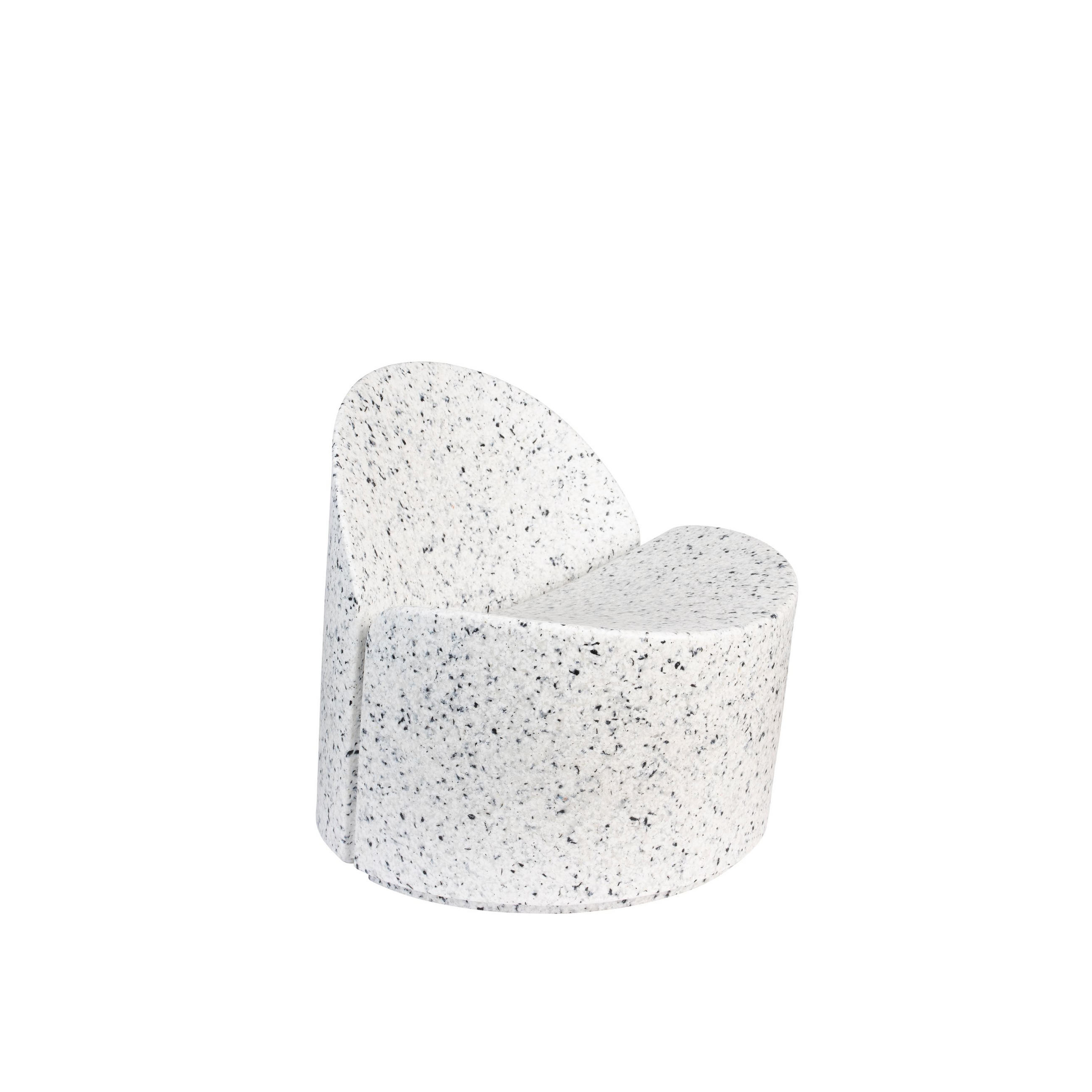 SESSEL Bloom Weiß/Terazzo - Weiß, Kunststoff (69/70/72cm) - Zuiver