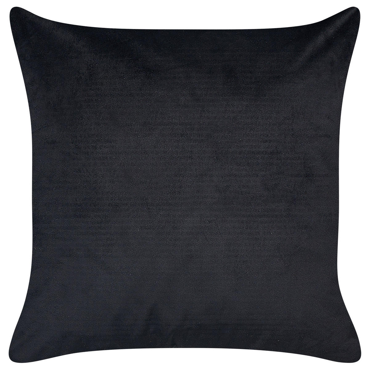 DEKOKISSEN 2er-Set Schwarz 45/45 cm Yuzuri - Schwarz, Textil (45/45cm) - Beliani