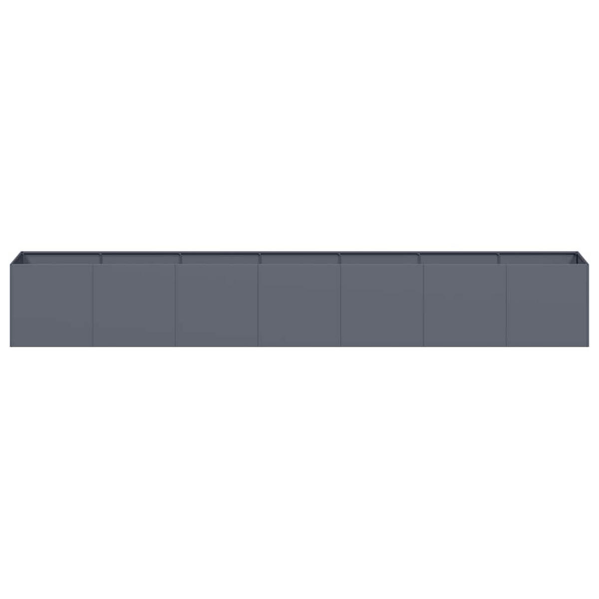 PFLANZKÜBEL Anthrazit 280/40/40 Cm Kaltgewalzter Stahl - Anthrazit, Metall (40/40/280cm) - vidaXL