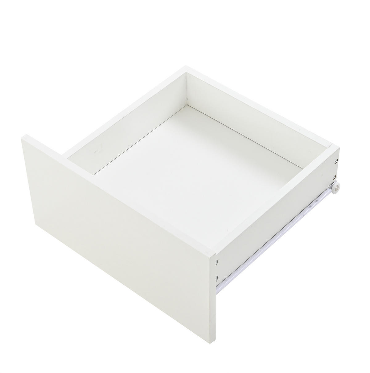 COUCHTISCH aus Spanplatte 100x45x43 cm in Weiß mit LED & höhenverstellbarer Tischplatte - Weiß, Holzwerkstoff (100/45/43cm) - Modfu