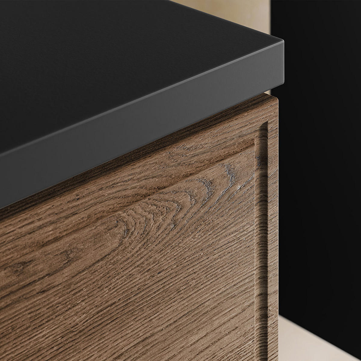 DOPPELWASCHTISCH Tarsia-56 - Braun, Holzwerkstoff (120/66/46cm) - Lomado