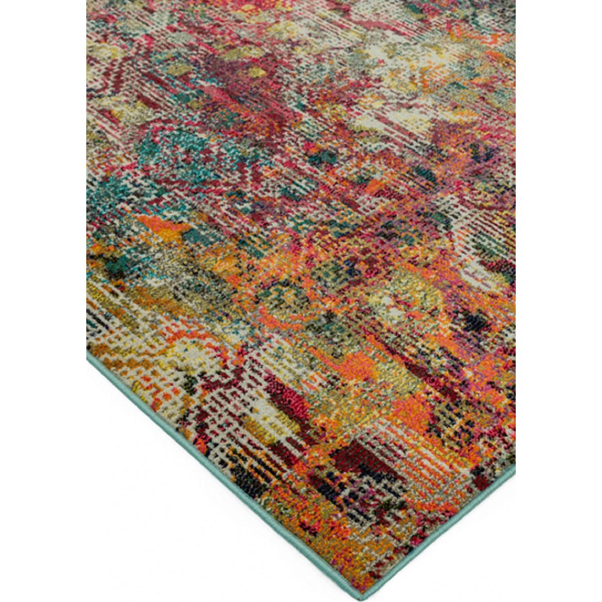 TEPPICH Moderner, flachgewebter für Wohn- und Schlafzimmer DIGITAL Mehrfarbig 200 x 300 cm - Multicolor, Textil (200/300cm) - Novatrend