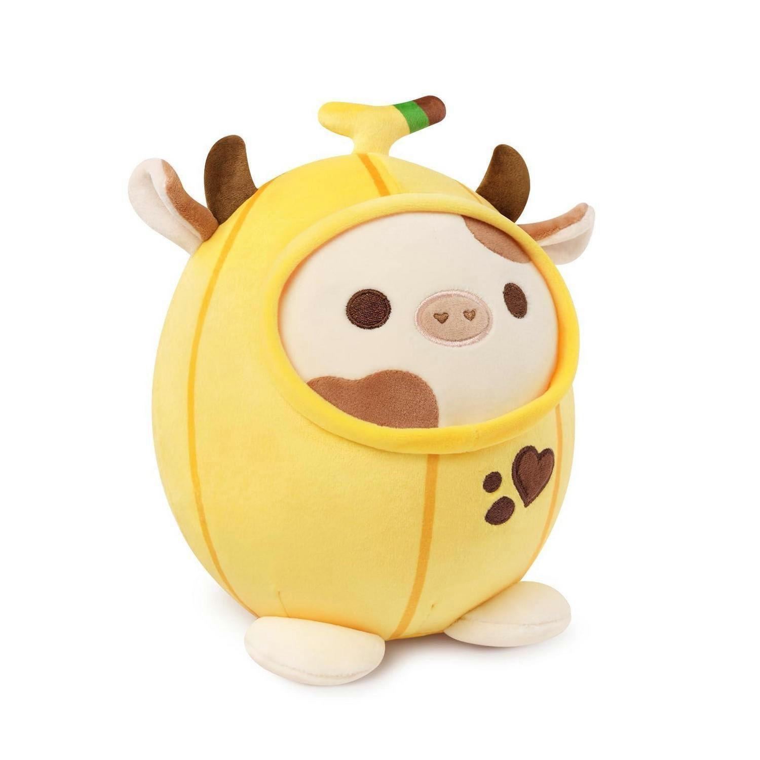 PLÜSCHTIER Kuh Gelb Banane 20 cm - Gelb, Textil (20/20cm)