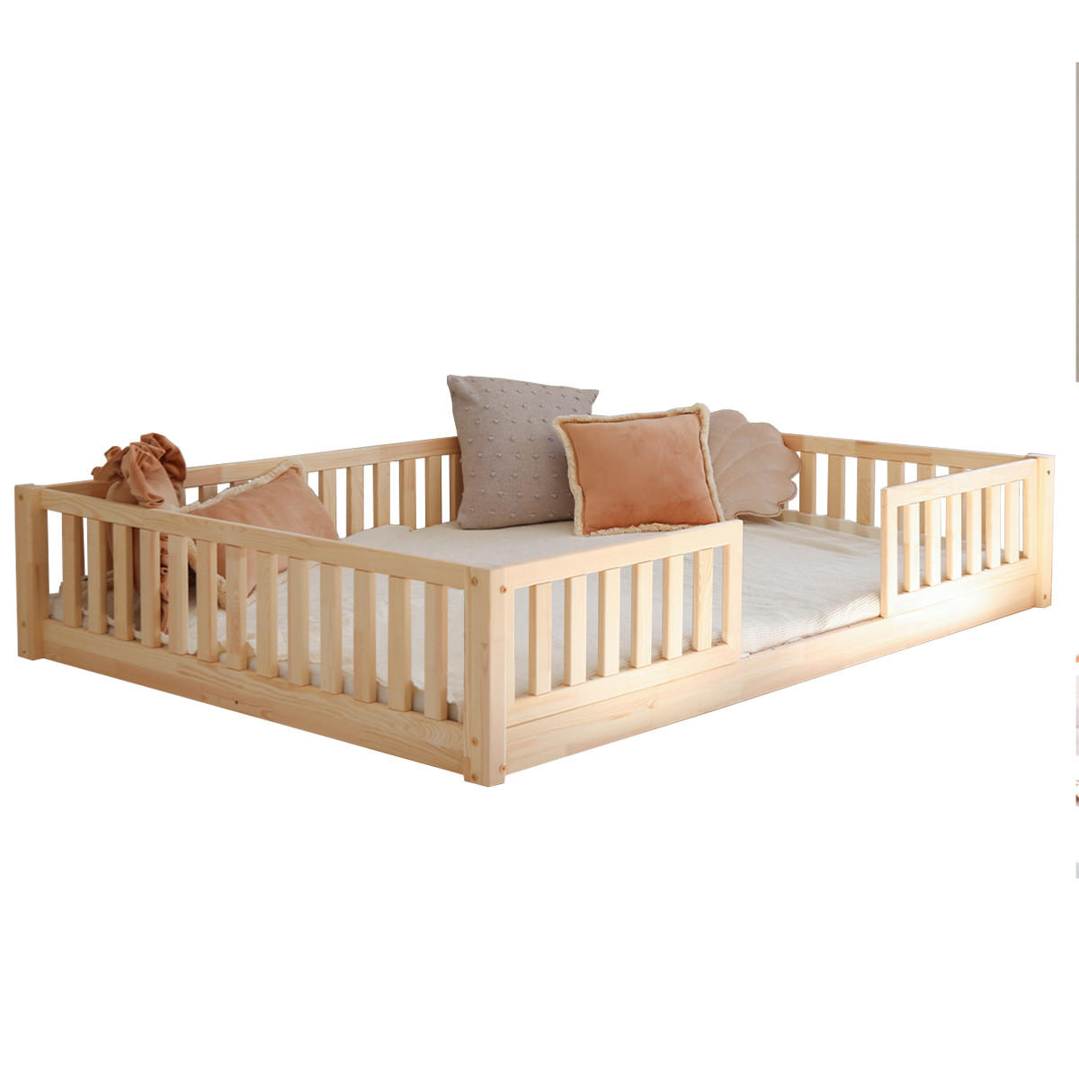 POSTEL 140/190 Agnès Přírodní dřevo - hnědá, dřevo (140/190cm) - Petits-meubles