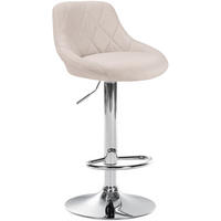 BARHOCKER Lazio Stoff 83-104x46x49 cm creme - Creme, Textil (46/83/49cm) - furnicato
