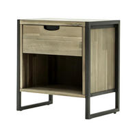 NACHTTISCH FLOW Beige 55x40x60 cm - Beige, Holz (55/60/40cm) - FURNLUX
