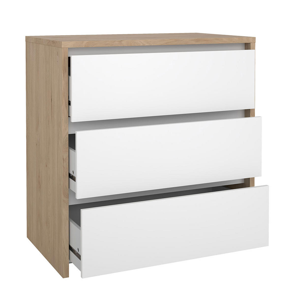 KOMMODE, Next, Weiß, Holzwerkstoff, 80 x 48 x 84 cm - Weiß, Holzwerkstoff (80/84/48cm) - ebuy24