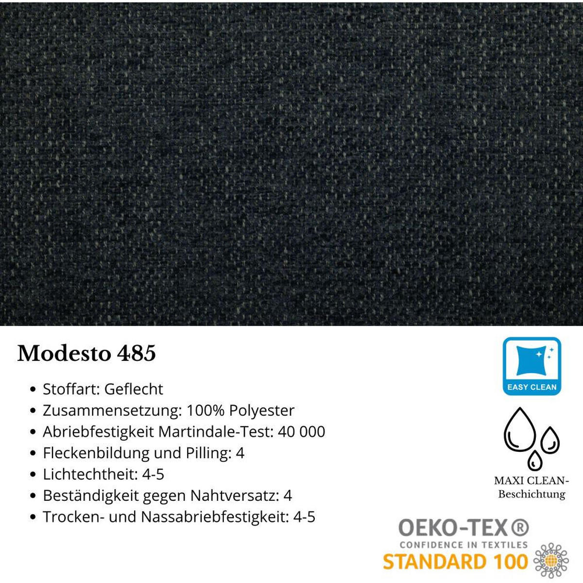ECKSCHLAFSOFA Olivio L Dunkelblau - Schwarz/Dunkelblau, Kunststoff/Textil (266/170cm) - Beautysofa