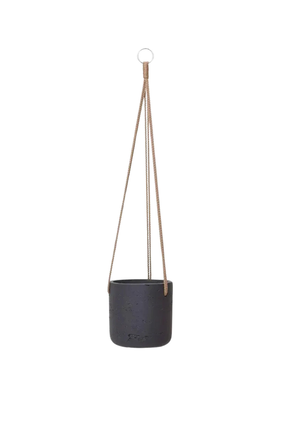 HÄNGE-PFLANZTOPF Liron schwarz | 15X15 - Schwarz, Kunststoff (15cm) - aplanta