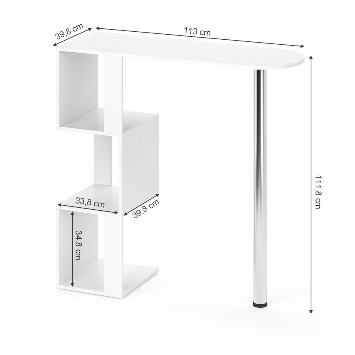 BARTISCH Vincent Weiß 113 x 39.8 cm - Weiß, Holzwerkstoff (113/111.8/39.8cm) - Vicco