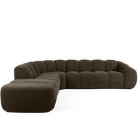 ECKSOFA LINKS FLAVA, Braun - Braun, Holz/Holzwerkstoff (310/274cm) - KONSIMO®