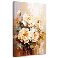 LEINWANDBILD Blumen 80x120cm - Beige, Textil (80/120cm) - Feeby