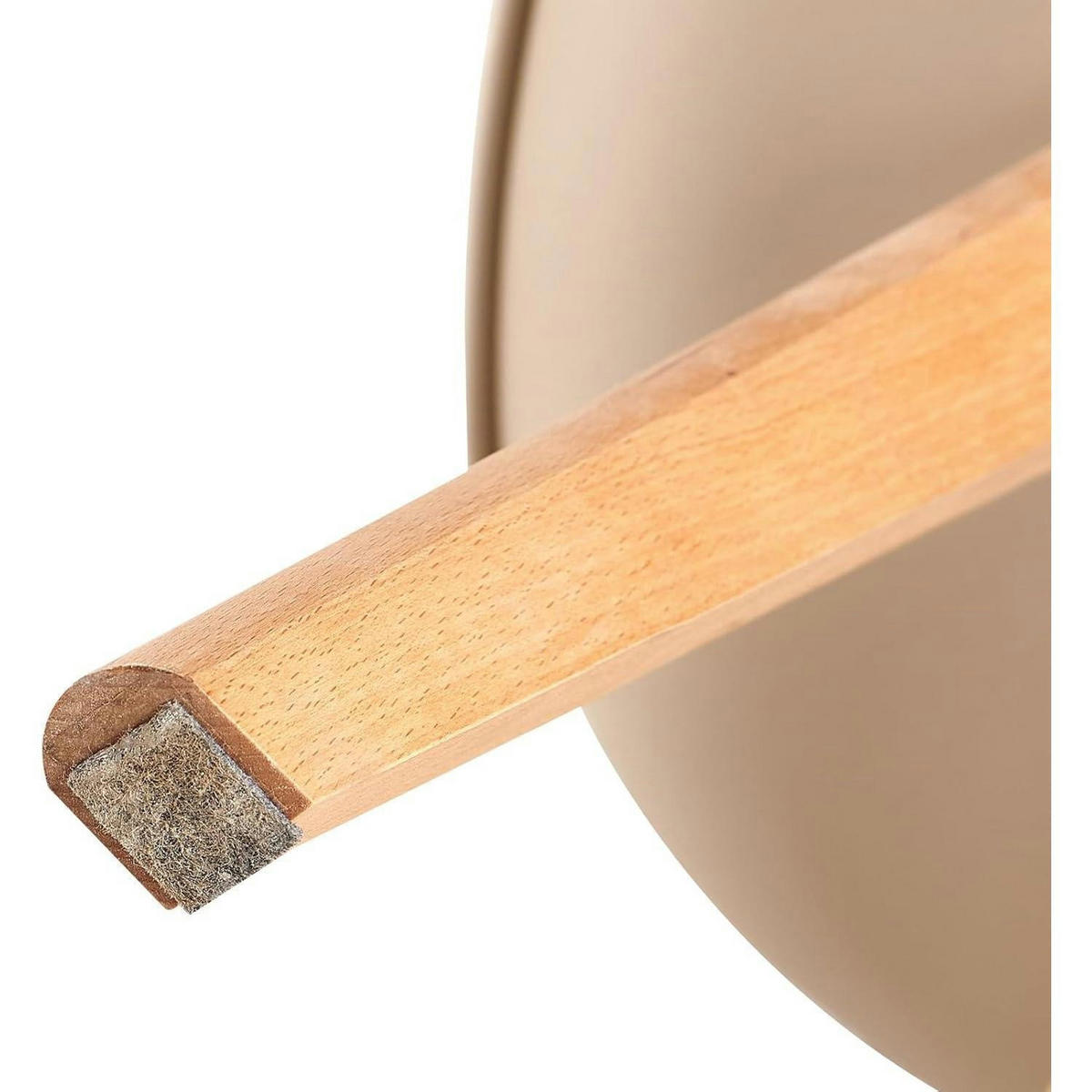 ESSZIMMERSTUHL 2er-Set Helles Khaki - Beige, Kunststoff (47.5/82/41cm)