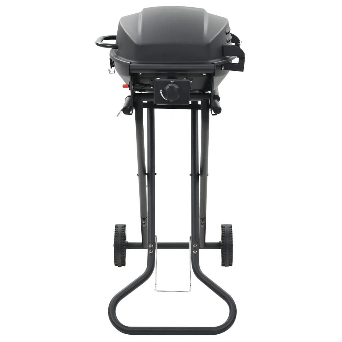 GASGRILL Tragbar Mit Kochzone Schwarz - Schwarz, Metall (103/97/47cm) - vidaXL