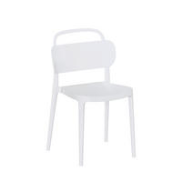 STUHL FÜR DRAUSSEN Edda Weiß 47 cm x 78 cm - Weiß, Kunststoff (47/78/51cm)