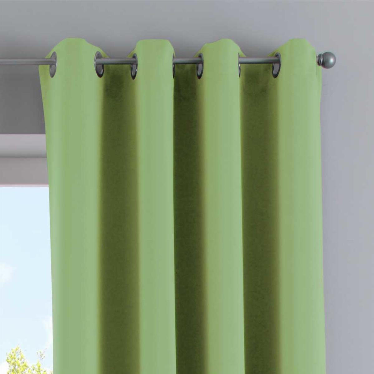 VORHANG »NEW YORK« HxB 245x140 cm Grün - Grün, Textil (140/245cm) - Gardinenbox