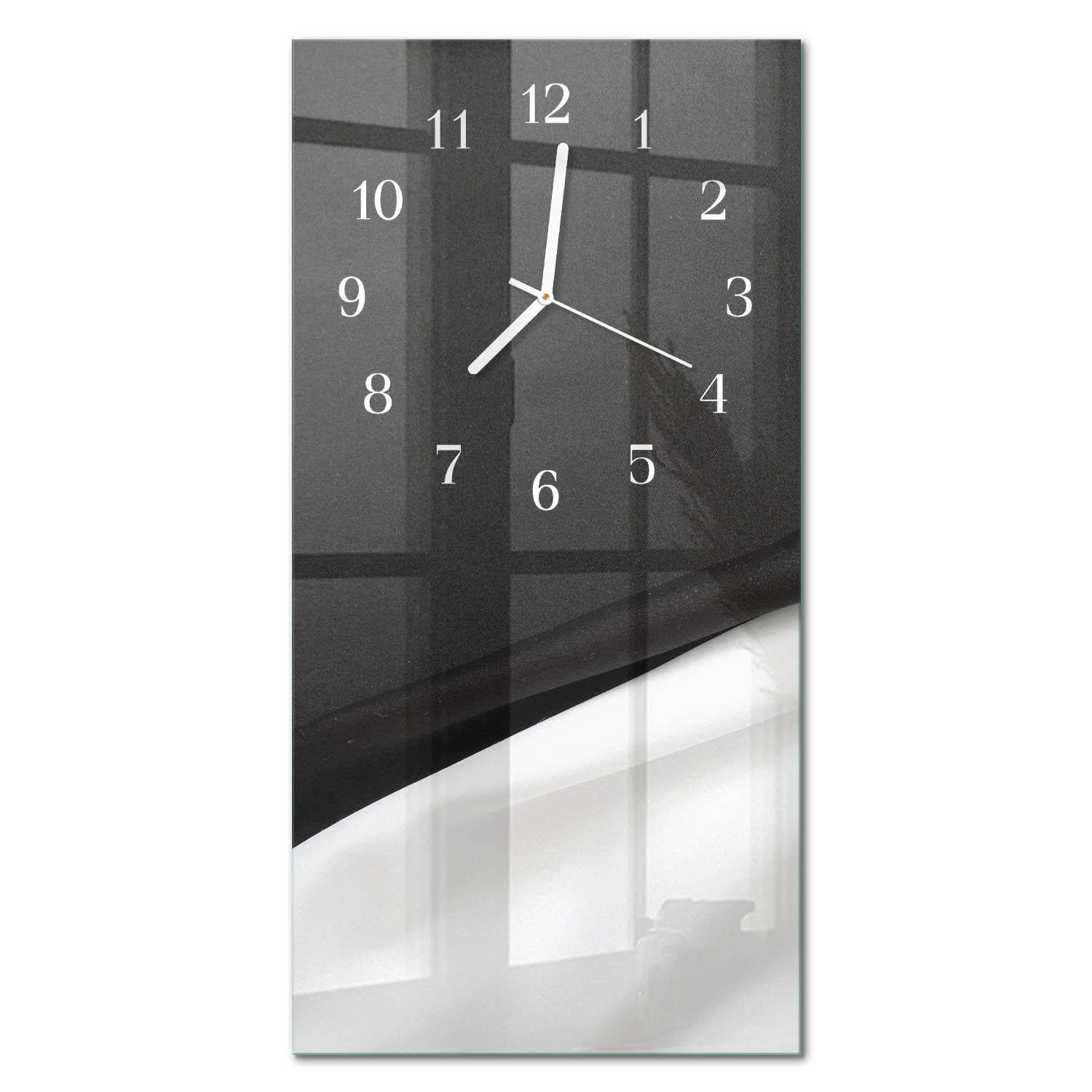 WANDUHR 30x60 cm - Steine - Multicolor, Glas (30/60/0.4cm) - TULUP