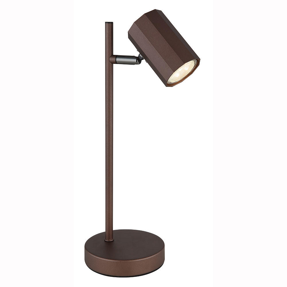 TISCHLAMPE Metall bronzefarben, beweglicher Spot - Bronzefarben, Metall (16.5/12/35cm) - Globo Lighting